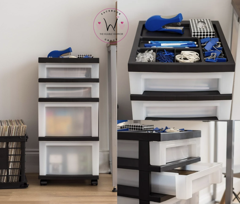 IRIS USA 4-Drawer Rolling Cart!